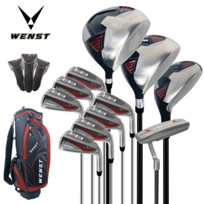 1 Men Custom Forged Complete Golf Set Bag Headcover