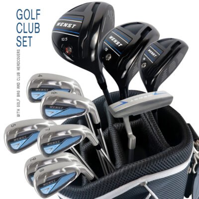 2 Wholesale Custom Anti-Glare Black Forged Golf Club Full Set