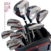 2 Men Custom Forged Complete Golf Set Bag Headcover
