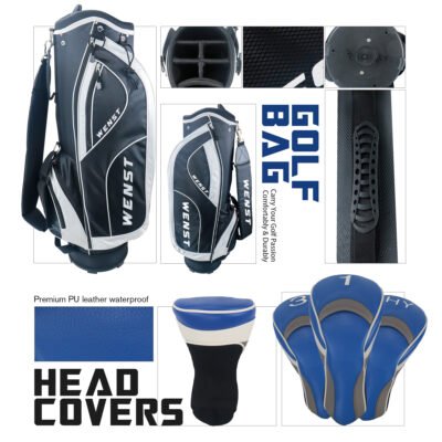 3 Wholesale Custom Anti-Glare Black Forged Golf Club Full Set