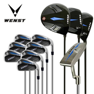 1 CNC Milled Putter RH Professional Black PVD Golf Club Set
