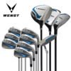 1 Right Hand Men Practice Golf Club Set Bag Headcover Complete