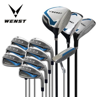 1 Right Hand Men Practice Golf Club Set Bag Headcover Complete