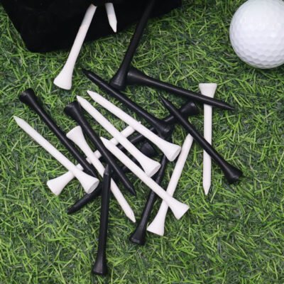 1 Custom Logo Colorful Bamboo Golf Tees 42/54/70/83mm Multi Sizes