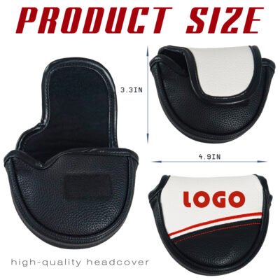 2 Waterproof Hook-and-Loop Golf Club Putter Covers Custom Logo