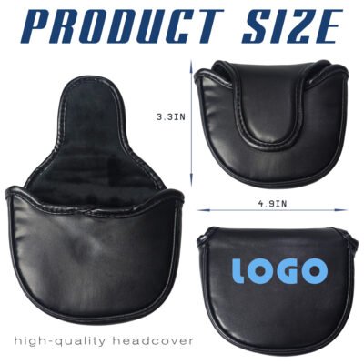 2 High Quality Custom Logo Magnetic Golf Putter Club Headcovers