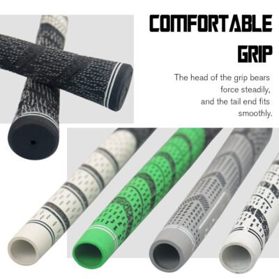 3 Classic Midsize Cotton Rubber Golf Grips Custom Logo