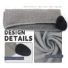 3 Men Women Logo Printed Waffle Pattern Golf Cleaning Towel