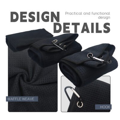 3 Quick Dry Absorbent Microfiber Golf Cleaning Towel OEM