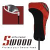 3 Tartan PU Leather 5# Fairway Wood Headcovers Embroidery Logo