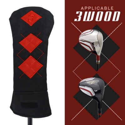 3 Argyle Pattern Custom 3# Fairway Wood Golf Headcover