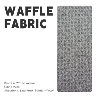 4 Men Women Logo Printed Waffle Pattern Golf Cleaning Towel