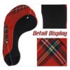 4 Tartan PU Leather 5# Fairway Wood Headcovers Embroidery Logo