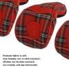 5 Tartan PU Leather 5# Fairway Wood Headcovers Embroidery Logo
