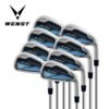 6 Professional Blue Forged Right Hand Men Golf Club Set With Bag