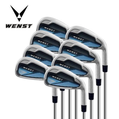 6 Professional Blue Forged Right Hand Men Golf Club Set With Bag