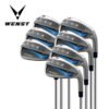 6 Right Hand Men Practice Golf Club Set Bag Headcover Complete