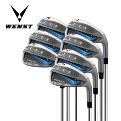 6 Right Hand Men Practice Golf Club Set Bag Headcover Complete