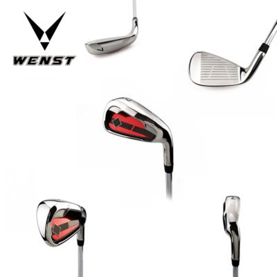 Red OEM PVD Plating Golf Iron Clubs