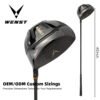 7 Black Plating 460CC Titanium 6AL4V Driver Golf Clubs