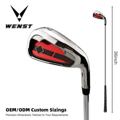 Red OEM PVD Plating Golf Iron Clubs