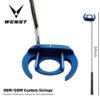 8 Blue Custom Stainless Steel Golf Putter Head OEM