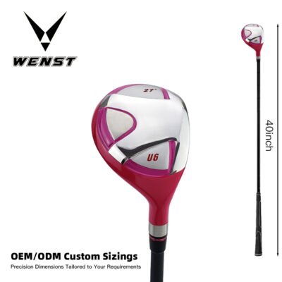 8 Red Stainless Steel Golf Hybrid Set Custom Logo